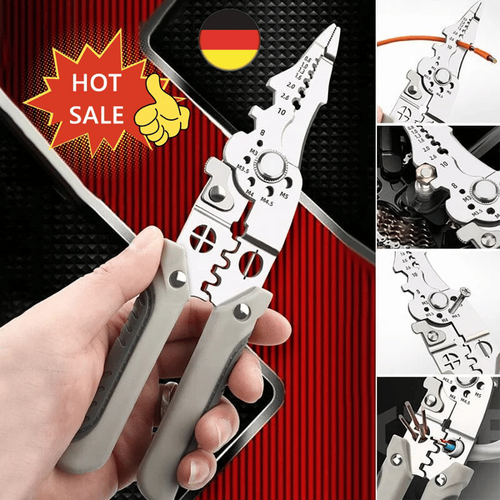 🔥LAST DAY 49% OFF - Multifunctional Wire Stripper Crimper Cable Cutter Pliers