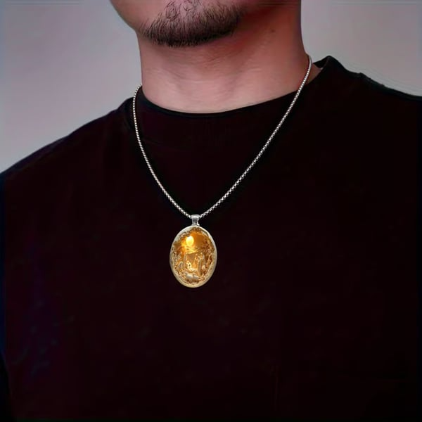 Christmas Nativity 2D Pendant - Faithfulm Anniversary Limited