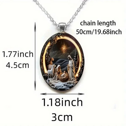 Christmas Nativity 2D Pendant - Faithfulm Anniversary Limited