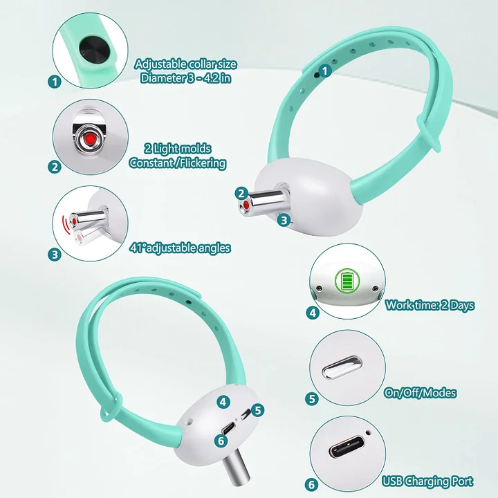 🔥Automatic Cat Laser Collar – Smart Interactive Hands-Free Laser Toy to Keep Cats Active