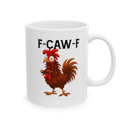 🔥Funny Rooster Coffee Mug - F-Caw-F Chicken Humor