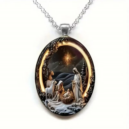 Christmas Nativity 2D Pendant - Faithfulm Anniversary Limited