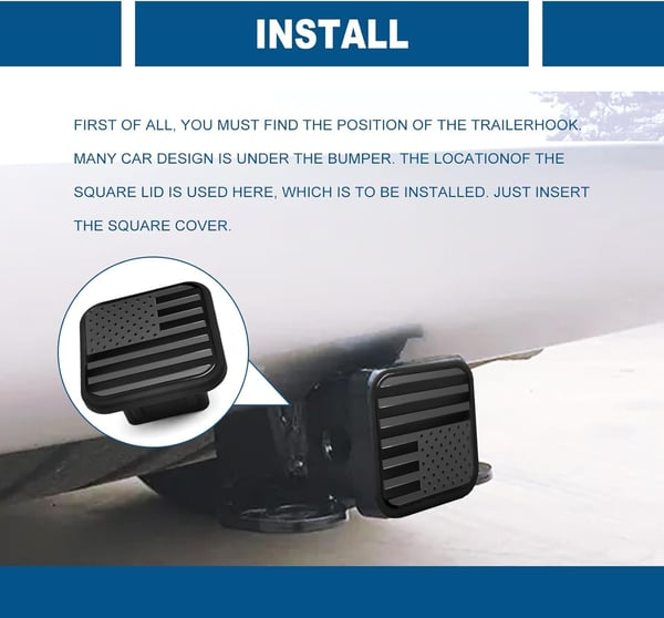 🔥LAST DAY 49% OFF - Trailer Hook Dust Proof Plug - American Flag