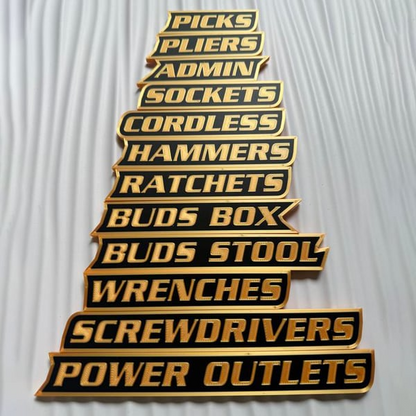 🔥Hot Sale 49% Off - 12-Pack Personalized Magnetic Toolbox Labels