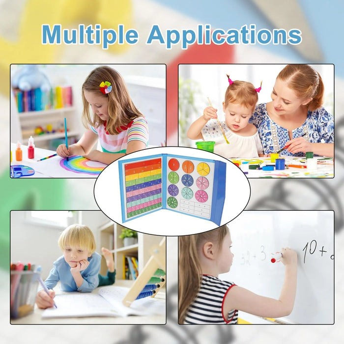 🔥Last Day 49% OFF - Montessori Magnetic Book Fraction Puzzle For Children