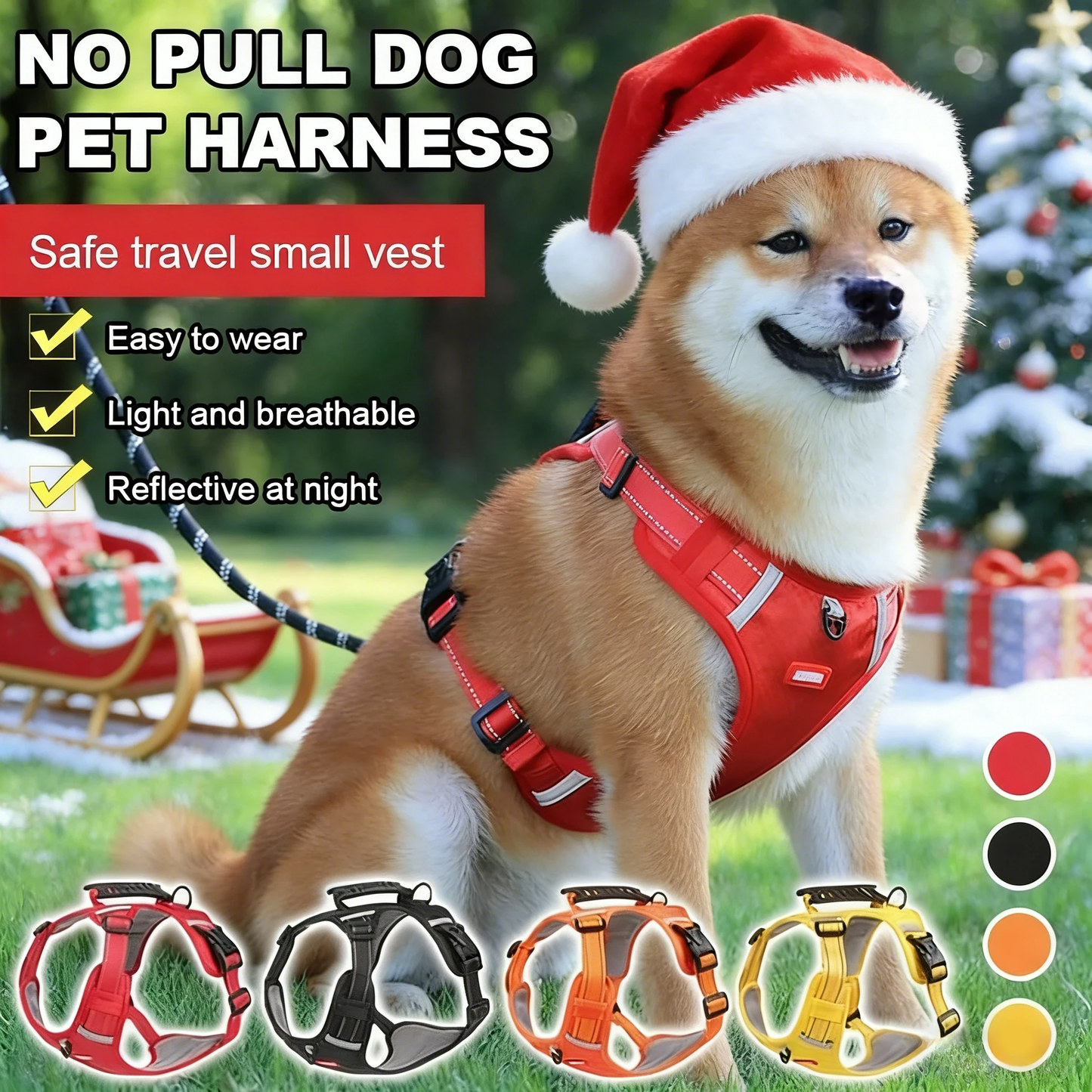 🐕No Pull Dog Harness for Pets – Ultimate Control & Comfort for Walks