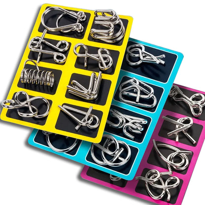 🔥Last Day Promotion 49% OFF-Metal Puzzle Ring,Educational intellectual Toys IQ Toys,Metal Brain teaser Puzzles