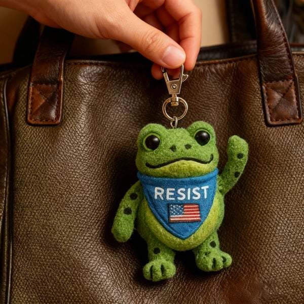 🔥Last Day 49% OFF - 🐸 Portland Frog Reminder Keychain