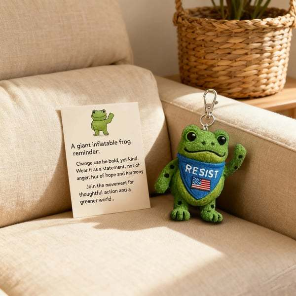 🔥Last Day 49% OFF - 🐸 Portland Frog Reminder Keychain