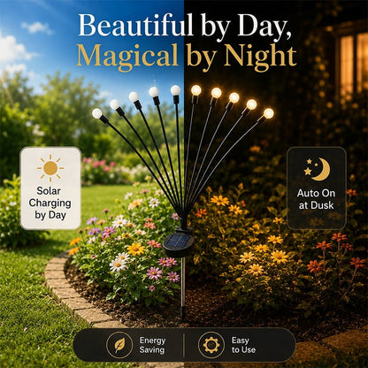 🔥 Last Day 50% OFF - 💡Solar Firefly Garden Stake Lights