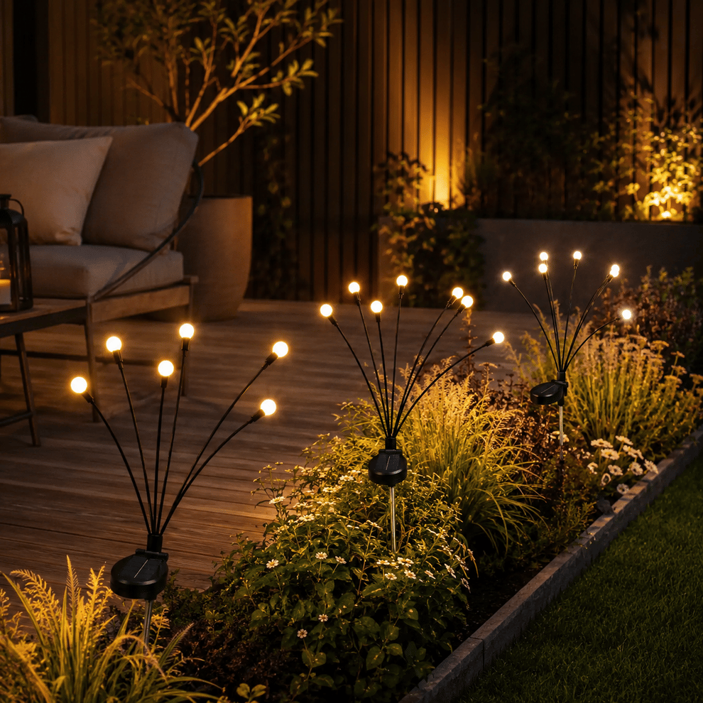 🔥 Last Day 50% OFF - 💡Solar Firefly Garden Stake Lights