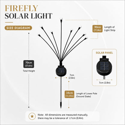 🔥 Last Day 50% OFF - 💡Solar Firefly Garden Stake Lights