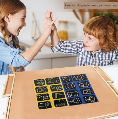 🔥Last Day Promotion 49% OFF-Metal Puzzle Ring,Educational intellectual Toys IQ Toys,Metal Brain teaser Puzzles