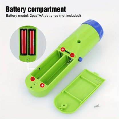 🔥Portable Projector Flashlight Toy – Fun Educational Light Toy for Kids