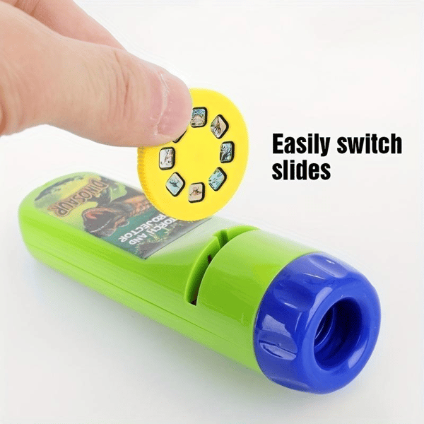 🔥Portable Projector Flashlight Toy – Fun Educational Light Toy for Kids