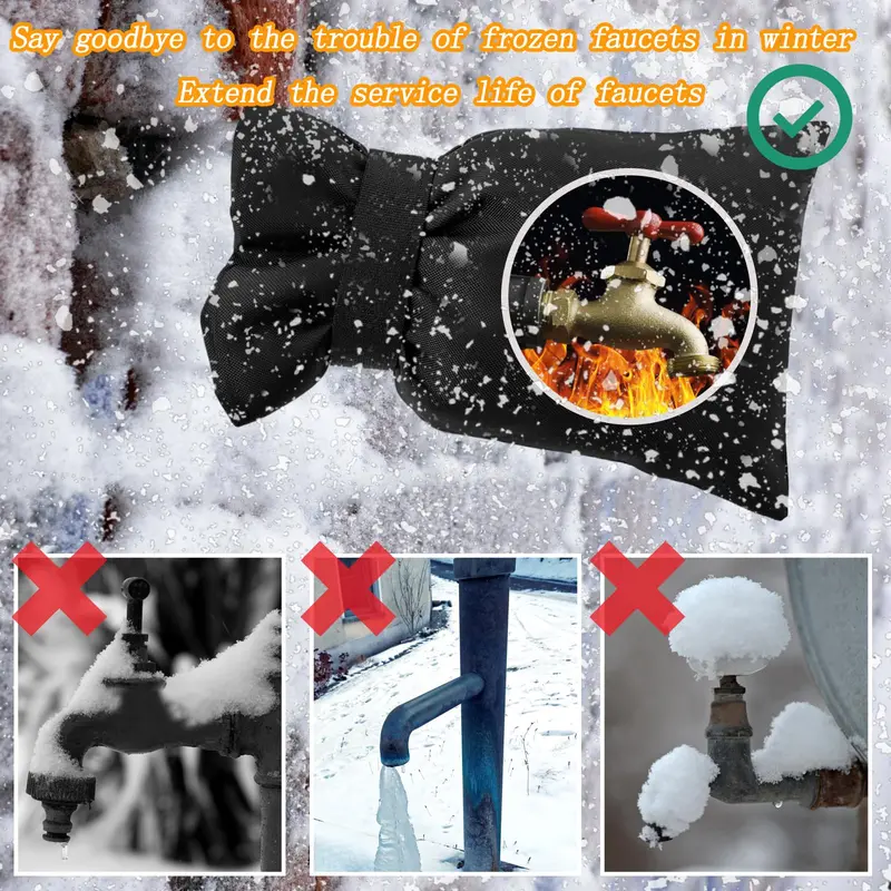 🔥Outdoor Faucet Covers for Winter Freeze Protection (4 PCS)