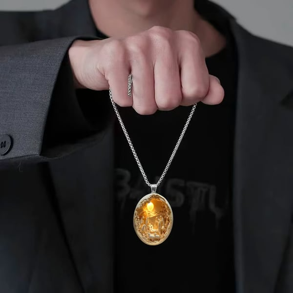 Christmas Nativity 2D Pendant - Faithfulm Anniversary Limited