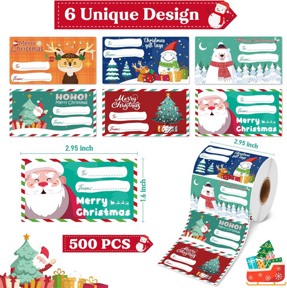 🎄Christmas Sales 49% OFF -  🎉 500 PCS/SET Christmas Gift Tags